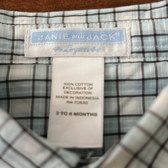 Janie And Jack Plaid One Piece - Picture 3 of 7